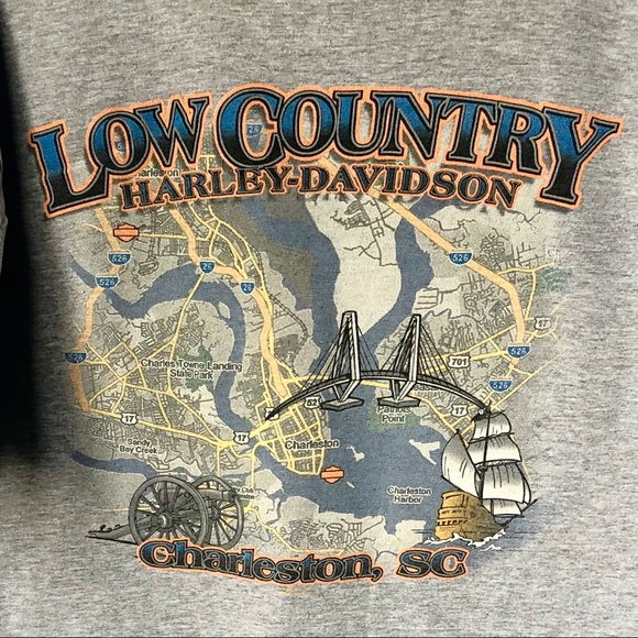 Vintage 2006 Harley Davidson Low County, SC tshirt - Picture 1 of 7